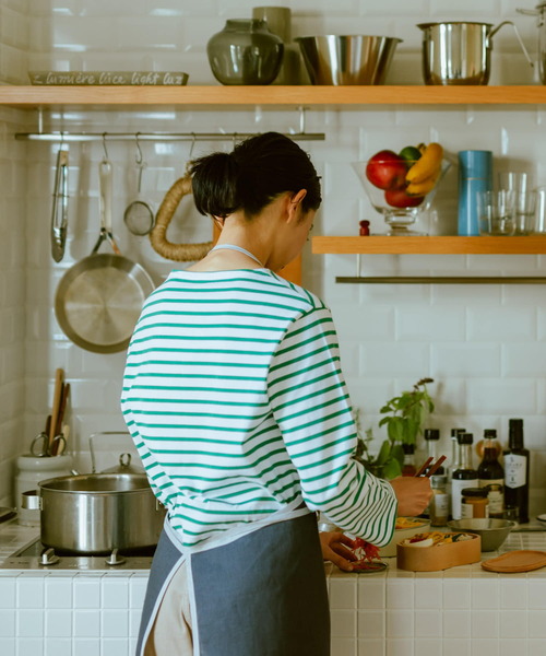 ORCIVAL(オーシバル)の「『別注』ORCIVAL×DOORS ボーダーロングスリーブTシャツ(Tシャツ/カットソー・レディース・ブルー系その他/パープル系その他/ピンク系その他/ホワイト系その他/グリーン系その他・ONE)」の7枚目の写真