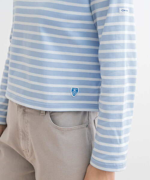 ORCIVAL(オーシバル)の「『別注』ORCIVAL×DOORS ボーダーロングスリーブTシャツ(Tシャツ/カットソー・レディース・ブルー系その他/パープル系その他/ピンク系その他/ホワイト系その他/グリーン系その他・ONE)」の14枚目の写真