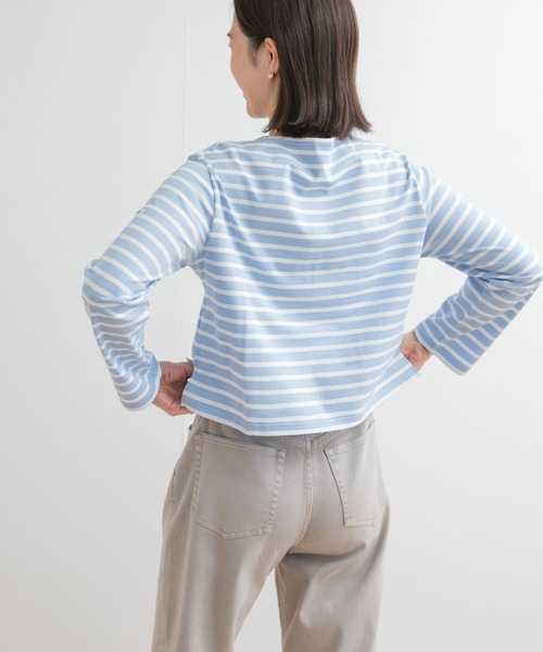 ORCIVAL(オーシバル)の「『別注』ORCIVAL×DOORS ボーダーロングスリーブTシャツ(Tシャツ/カットソー・レディース・ブルー系その他/パープル系その他/ピンク系その他/ホワイト系その他/グリーン系その他・ONE)」の16枚目の写真