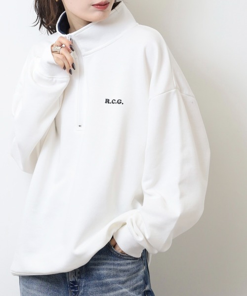 Red Cap Girl（レッドキャプガール）の「RED CAP GIRL 裏毛HALFZIP（スウェット・メンズ・ブラック/ブルー/グレー/ネイビー/ホワイト・M/L）」の12枚目の写真