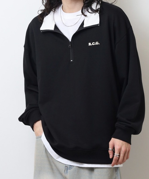 Red Cap Girl（レッドキャプガール）の「RED CAP GIRL 裏毛HALFZIP（スウェット・メンズ・ブラック/ブルー/グレー/ネイビー/ホワイト・M/L）」の17枚目の写真
