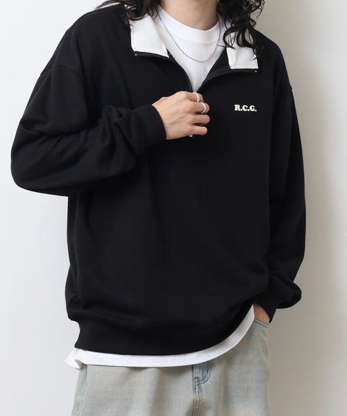 Red Cap Girl（レッドキャプガール）の「RED CAP GIRL 裏毛HALFZIP（スウェット・メンズ・ブラック/ブルー/グレー/ネイビー/ホワイト・M/L）」の18枚目の写真