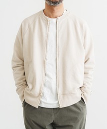 quadro（クオドロ）の「裏毛長袖ZIPクルーカーデ（カーディガン/ボレロ）」