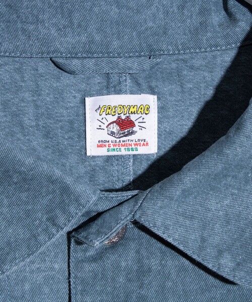 FREDY MAC（フレディーマック）の「【FREDYMAC/フレディマック】ピグメントツイル カバーオール（ブルゾン・メンズ・チャコールグレー/ベージュ/ブルー・M）」の11枚目の写真