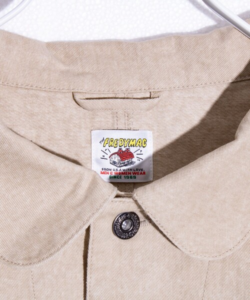 FREDY MAC（フレディーマック）の「【FREDYMAC/フレディマック】ピグメントツイル カバーオール（ブルゾン・メンズ・チャコールグレー/ベージュ/ブルー・M）」の14枚目の写真