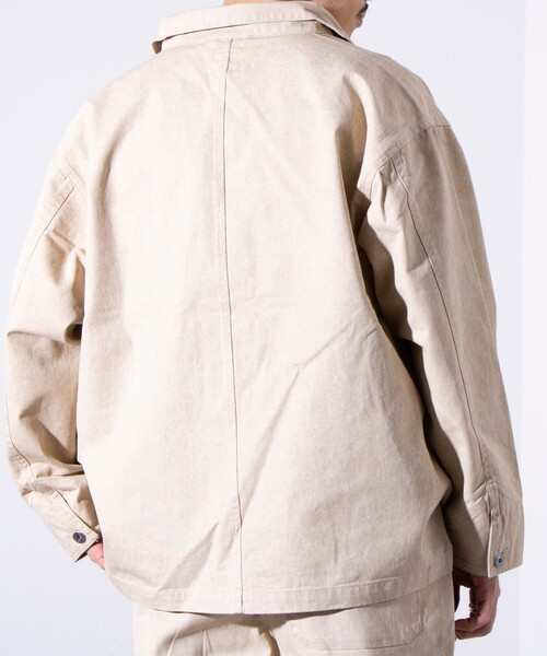 FREDY MAC（フレディーマック）の「【FREDYMAC/フレディマック】ピグメントツイル カバーオール（ブルゾン・メンズ・チャコールグレー/ベージュ/ブルー・M）」の18枚目の写真