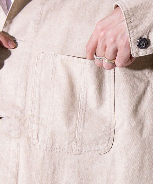 FREDY MAC（フレディーマック）の「【FREDYMAC/フレディマック】ピグメントツイル カバーオール（ブルゾン・メンズ・チャコールグレー/ベージュ/ブルー・M）」の20枚目の写真