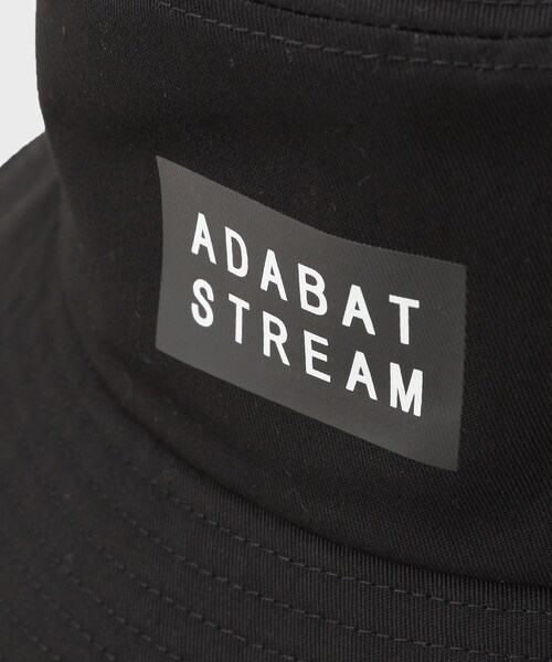 ADABAT STREAM(アダバットストリーム)の「ボックスロゴ バケットハット(ハット・メンズ・ブラック/サンドベージュ・00)」の7枚目の写真