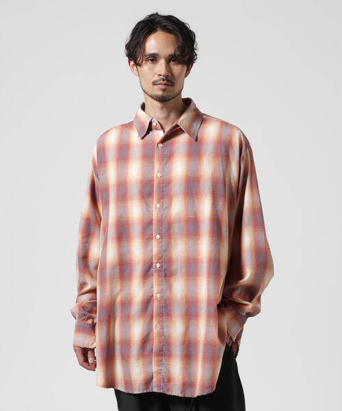 WHITELAND(ホワイトランド)の「WHITELAND/ホワイトランド/DAMEGE CHECK SHIRTS(シャツ/ブラウス・メンズ・ブラック/レッド・F)」の8枚目の写真