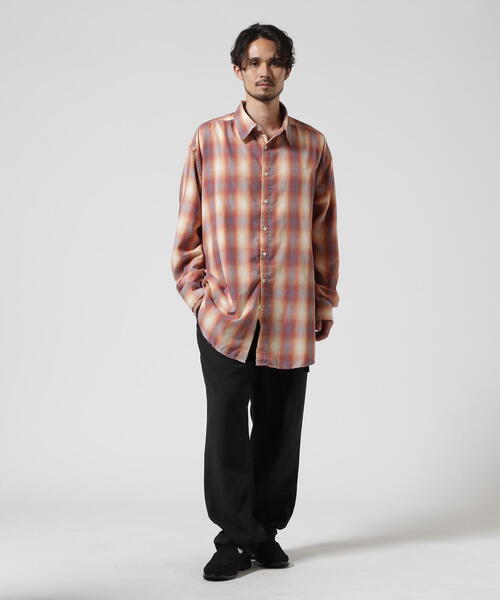 WHITELAND(ホワイトランド)の「WHITELAND/ホワイトランド/DAMEGE CHECK SHIRTS(シャツ/ブラウス・メンズ・ブラック/レッド・F)」の10枚目の写真