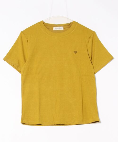 aimoha(アイモハ)の「ベーシックレーヨンTシャツ (SS)(Tシャツ/カットソー・レディース・ブラック/ホワイト/バーガンディー/イエロー/グリーン/スモークピンク・FREE)」の22枚目の写真