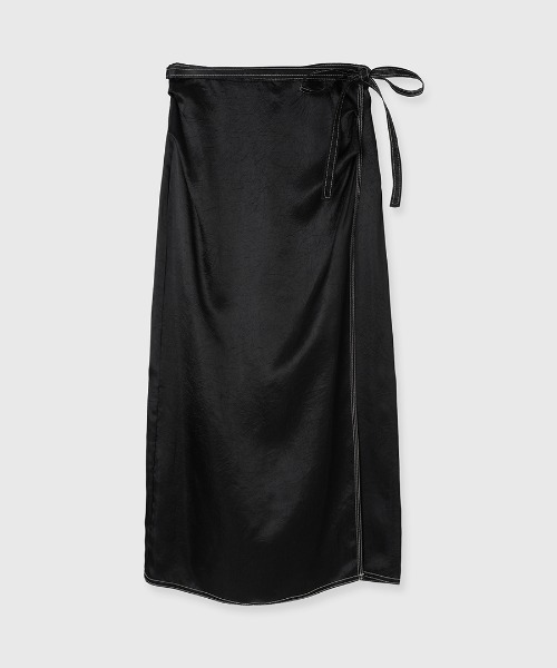 CREDONA(クレドナ)の「ACETATE STITCH SKIRT/アセテートステッチスカート(スカート・レディース・オフホワイト/ブラック・FREE)」の17枚目の写真