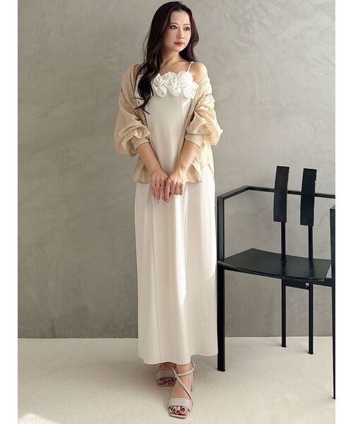 MERCURYDUO（マーキュリーデュオ）の「バックタックスタンドカラーシャツ（シャツ/ブラウス・レディース・ライトブルー/オフホワイト/ベージュ・FREE）」の18枚目の写真