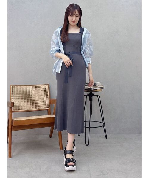 MERCURYDUO（マーキュリーデュオ）の「バックタックスタンドカラーシャツ（シャツ/ブラウス・レディース・ライトブルー/オフホワイト/ベージュ・FREE）」の20枚目の写真