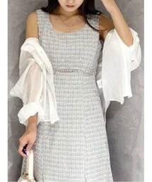 MERCURYDUO | バックタックスタンドカラーシャツ(シャツ/ブラウス)