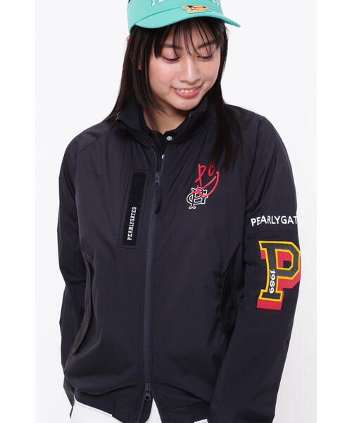 PEARLY GATES(パーリーゲイツ)の「【PEARLY GATES】TUFLEX格子レノースーパーストレッチ フルジップブルゾン(ブルゾン・レディース・ネイビー/ホワイト・MEDIUM/LARGE/SMALL)」の8枚目の写真