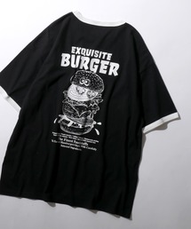 Raglan Sleeve & Ringer Print T-shirt/接触冷感 オーバーサイズ ヴィンテージライク ラグランスリーブ リンガーTシャツ 半袖Tシャツ レディース メンズ