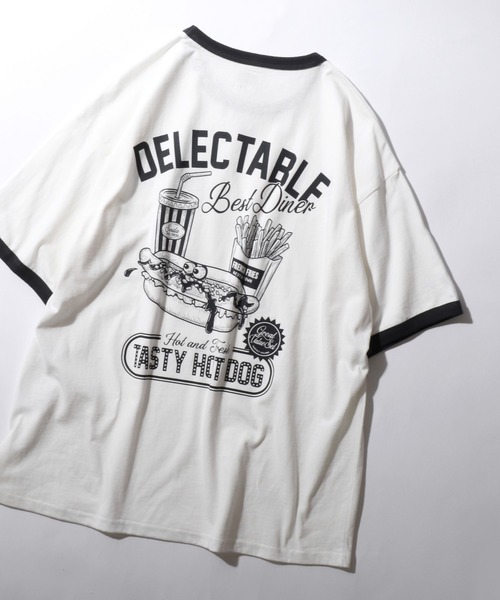 SITRY(シトリー)の「Raglan Sleeve & Ringer Print T-shirt/接触冷感 オーバーサイズ ヴィンテージライク ラグランスリーブ リンガーTシャツ 半袖Tシャツ レディース メンズ(Tシャツ/カットソー・メンズ・ホワイト系その他2/ブラック系その他/ブラック系その他2/ブラック/ホワイト/グリーン/レッド/ホワイト系その他/レッド系その他/ホワイト系その他3/ブルー系その他/ネイビー・M/L)」の10枚目の写真