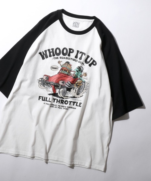 SITRY(シトリー)の「Raglan Sleeve & Ringer Print T-shirt/接触冷感 オーバーサイズ ヴィンテージライク ラグランスリーブ リンガーTシャツ 半袖Tシャツ レディース メンズ(Tシャツ/カットソー・メンズ・ホワイト系その他2/ブラック系その他/ブラック系その他2/ブラック/ホワイト/グリーン/レッド/ホワイト系その他/レッド系その他/ホワイト系その他3/ブルー系その他/ネイビー・M/L)」の1枚目の写真