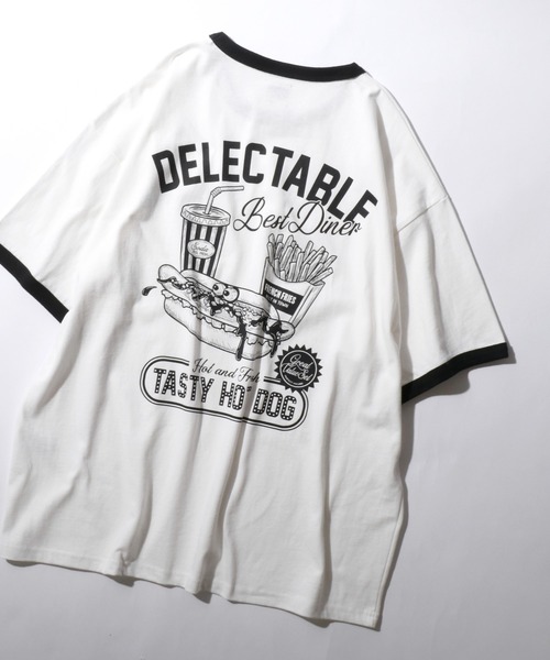 SITRY(シトリー)の「Raglan Sleeve & Ringer Print T-shirt/接触冷感 オーバーサイズ ヴィンテージライク ラグランスリーブ リンガーTシャツ 半袖Tシャツ レディース メンズ(Tシャツ/カットソー・メンズ・ホワイト系その他2/ブラック系その他/ブラック系その他2/ブラック/ホワイト/グリーン/レッド/ホワイト系その他/レッド系その他/ホワイト系その他3/ブルー系その他/ネイビー・M/L)」の4枚目の写真