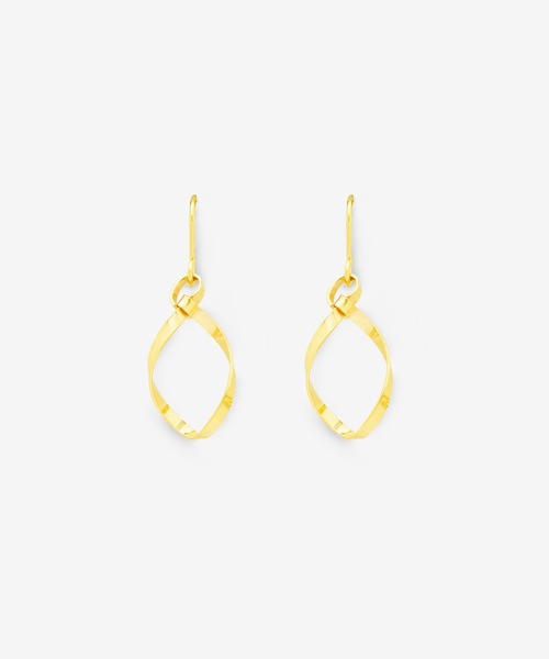 ︎BLOOM ブルーム (エステール) K10 イエローゴールド フック ピアス K10 イエローゴールド クォーツ フック ピアス ESTELLE