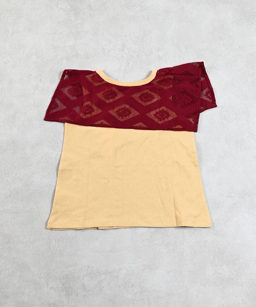 MARKEY'S（マーキーズ）の「レースカラーノースリーブカットソー（タンクトップ・キッズ・イエロー/ブラック/オフホワイト・90/100/110/120/130/140/150）」の15枚目の写真