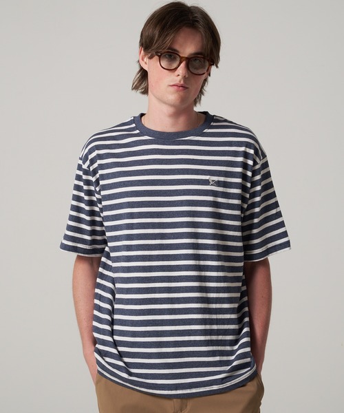 Eddie Bauer(エディーバウアー)の「ボーダー 半袖 Tシャツ(Tシャツ/カットソー・メンズ・ピンク/ベージュ/ネイビー/グレー・M/L/S/XXL/XL)」の3枚目の写真