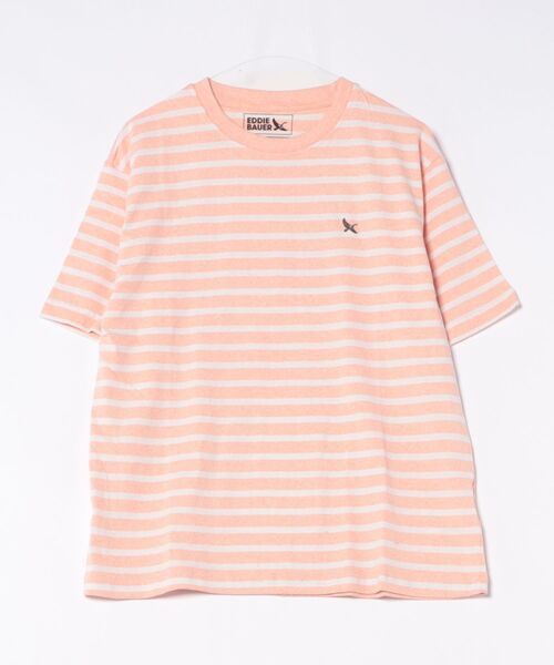 Eddie Bauer(エディーバウアー)の「ボーダー 半袖 Tシャツ(Tシャツ/カットソー・メンズ・ピンク/ベージュ/ネイビー/グレー・M/L/S/XXL/XL)」の7枚目の写真
