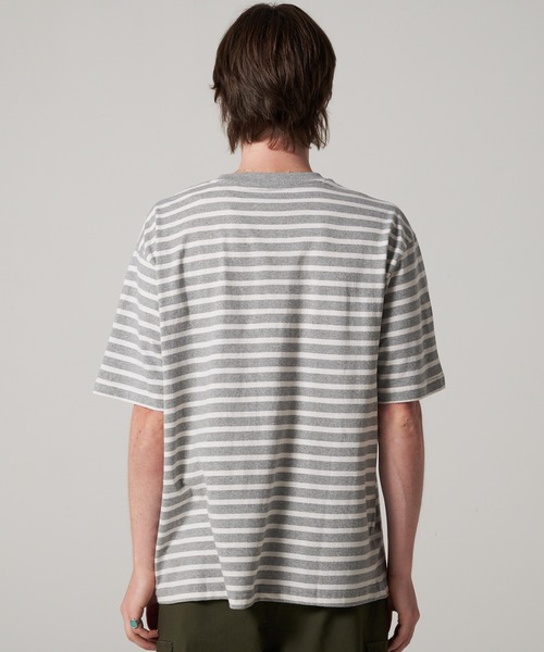 Eddie Bauer(エディーバウアー)の「ボーダー 半袖 Tシャツ(Tシャツ/カットソー・メンズ・ピンク/ベージュ/ネイビー/グレー・M/L/S/XXL/XL)」の16枚目の写真