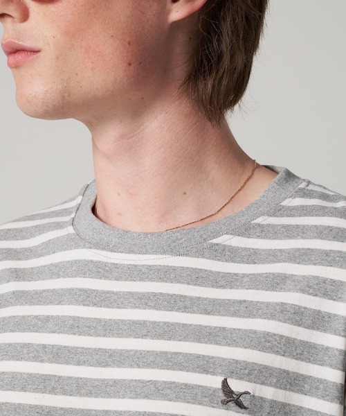 Eddie Bauer(エディーバウアー)の「ボーダー 半袖 Tシャツ(Tシャツ/カットソー・メンズ・ピンク/ベージュ/ネイビー/グレー・M/L/S/XXL/XL)」の17枚目の写真