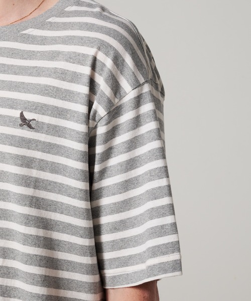 Eddie Bauer(エディーバウアー)の「ボーダー 半袖 Tシャツ(Tシャツ/カットソー・メンズ・ピンク/ベージュ/ネイビー/グレー・M/L/S/XXL/XL)」の19枚目の写真