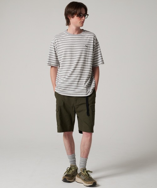 Eddie Bauer(エディーバウアー)の「ボーダー 半袖 Tシャツ(Tシャツ/カットソー・メンズ・ピンク/ベージュ/ネイビー/グレー・M/L/S/XXL/XL)」の8枚目の写真