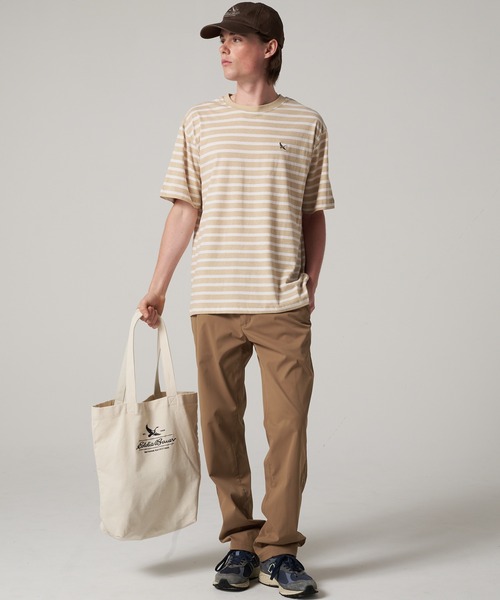 Eddie Bauer(エディーバウアー)の「ボーダー 半袖 Tシャツ(Tシャツ/カットソー・メンズ・ピンク/ベージュ/ネイビー/グレー・M/L/S/XXL/XL)」の11枚目の写真