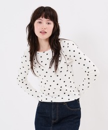 TINA：JOJUN（ティーナジョジュン）の「ショルダー開き スタープリントロンT TINA：JOJUN（Tシャツ/カットソー）」
