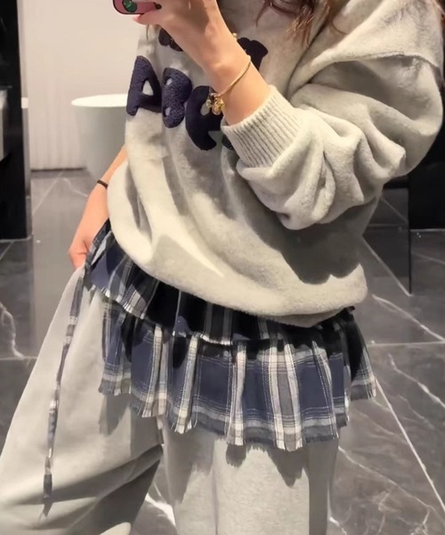 almo(アルモ)の「SK フリルレイヤードスカート(se)(スカート・レディース・ホワイト系その他/ブラック系その他/グレー系その他/ブラウン系その他/ブルー系その他/ホワイト系その他2・FREE)」の6枚目の写真