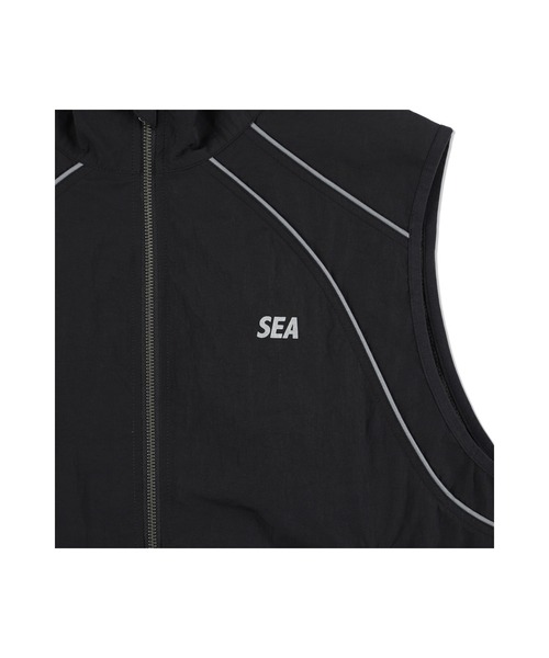 WIND AND SEA（ウィンダンシー）の「Reflective Piping Track Vest（ベスト・メンズ・サンドベージュ/ブラック・XL/S/M/L）」の13枚目の写真