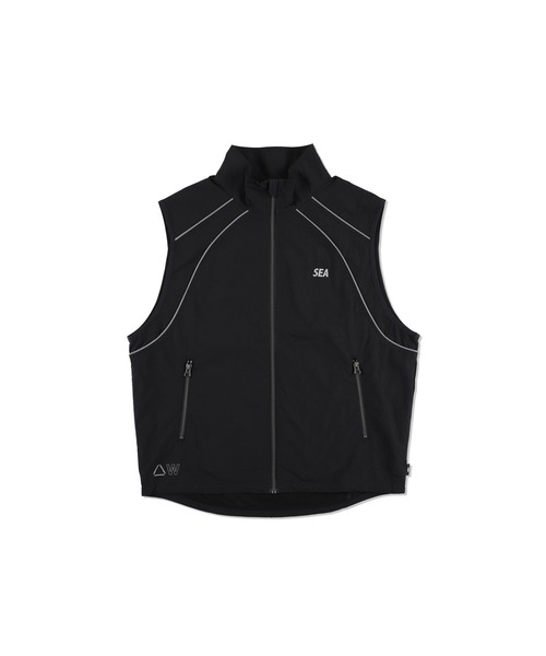 WIND AND SEA（ウィンダンシー）の「Reflective Piping Track Vest（ベスト・メンズ・サンドベージュ/ブラック・XL/S/M/L）」の16枚目の写真