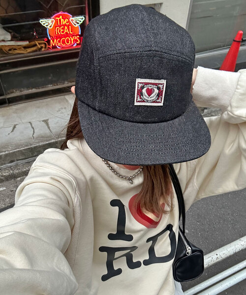 CIAOPANIC（チャオパニック）の「ワンポイントロゴデニムジェットキャップ（キャップ・レディース・ブルー/ブラック/ブルー系その他・ONE SIZE）」の2枚目の写真