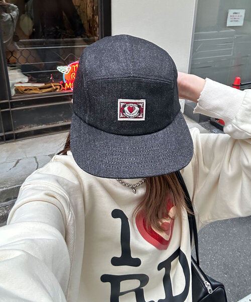 CIAOPANIC（チャオパニック）の「ワンポイントロゴデニムジェットキャップ（キャップ・レディース・ブルー/ブラック/ブルー系その他・ONE SIZE）」の4枚目の写真