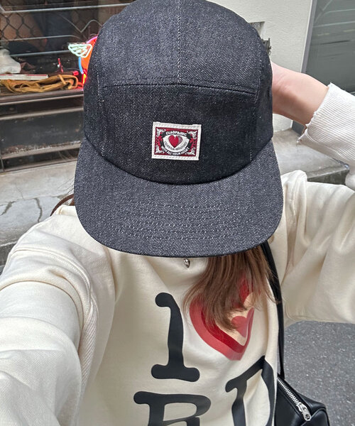 CIAOPANIC（チャオパニック）の「ワンポイントロゴデニムジェットキャップ（キャップ・レディース・ブルー/ブラック/ブルー系その他・ONE SIZE）」の5枚目の写真