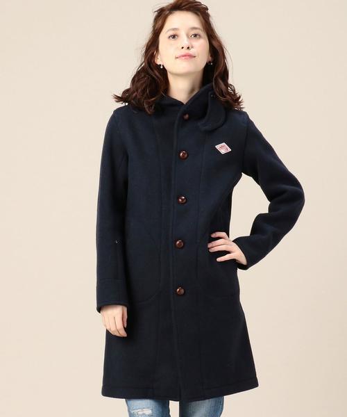 DANTON(ダントン)の「BY DANTON フードミドルコート◆(その他アウター・レディース・オフホワイト/ネイビー・36)」の2枚目の写真