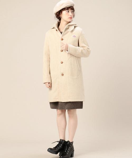 DANTON(ダントン)の「BY DANTON フードミドルコート◆(その他アウター・レディース・オフホワイト/ネイビー・36)」の9枚目の写真