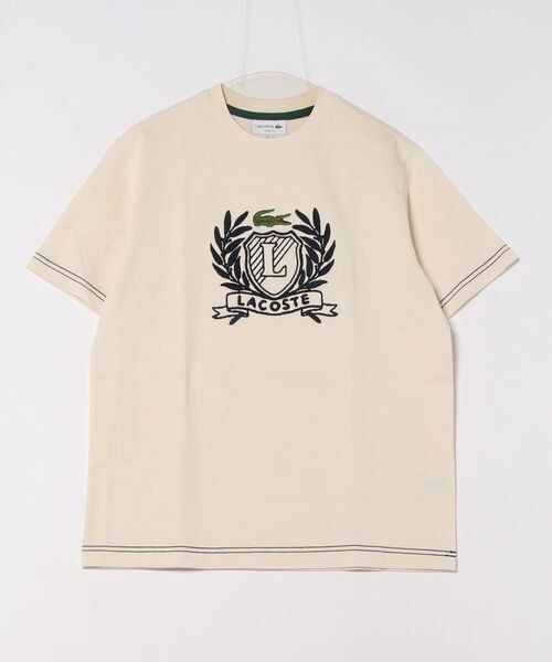 LACOSTE（ラコステ）の「《LACOSTE》TH6374-99（Tシャツ/カットソー・メンズ・グリーン/オフホワイト/ネイビー・5/4/3）」の2枚目の写真