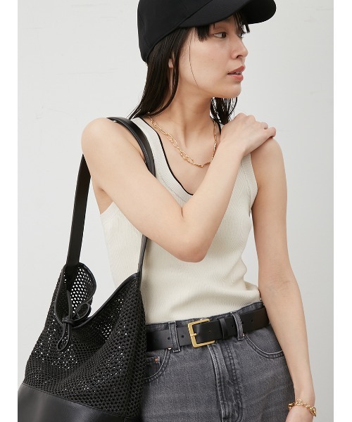 Mila owen 美品 16AW バックベルト ロングジレ ベスト