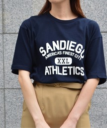 【spiritoso】カレッジプリントTシャツ(SANDIEGO)(CP)