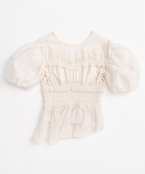 2way Sleeve Ruffle Blouse/2WAYスリーブフリルブラウス【MAISON