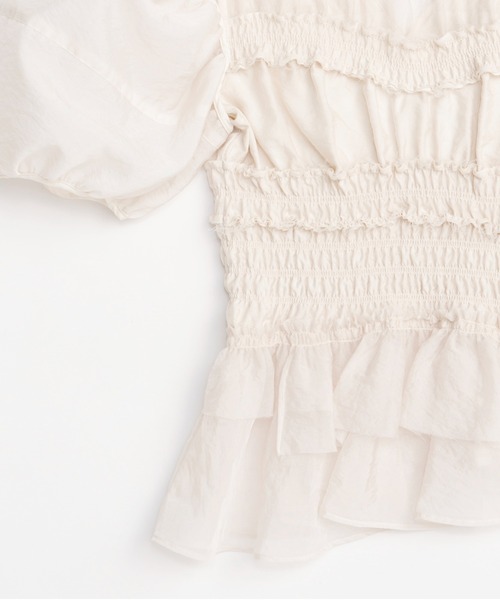 2way Sleeve Ruffle Blouse/2WAYスリーブフリルブラウス【MAISON