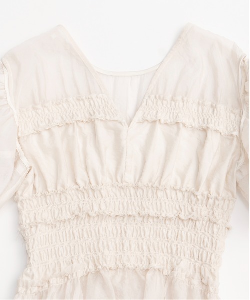 （メゾンスペシャル）｜2way Sleeve Ruffle Blouse 2way Sleeve Ruffle Blouse