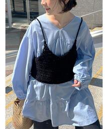 Samansa Mos2 | テープヤーンビスチェ(ベスト)