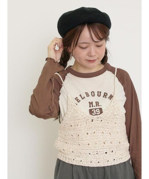 Samansa Mos2(サマンサ モスモス)の「テープヤーンビスチェ(ベスト・レディース・ブラック/グレー/キナリ・F)」の21枚目の写真